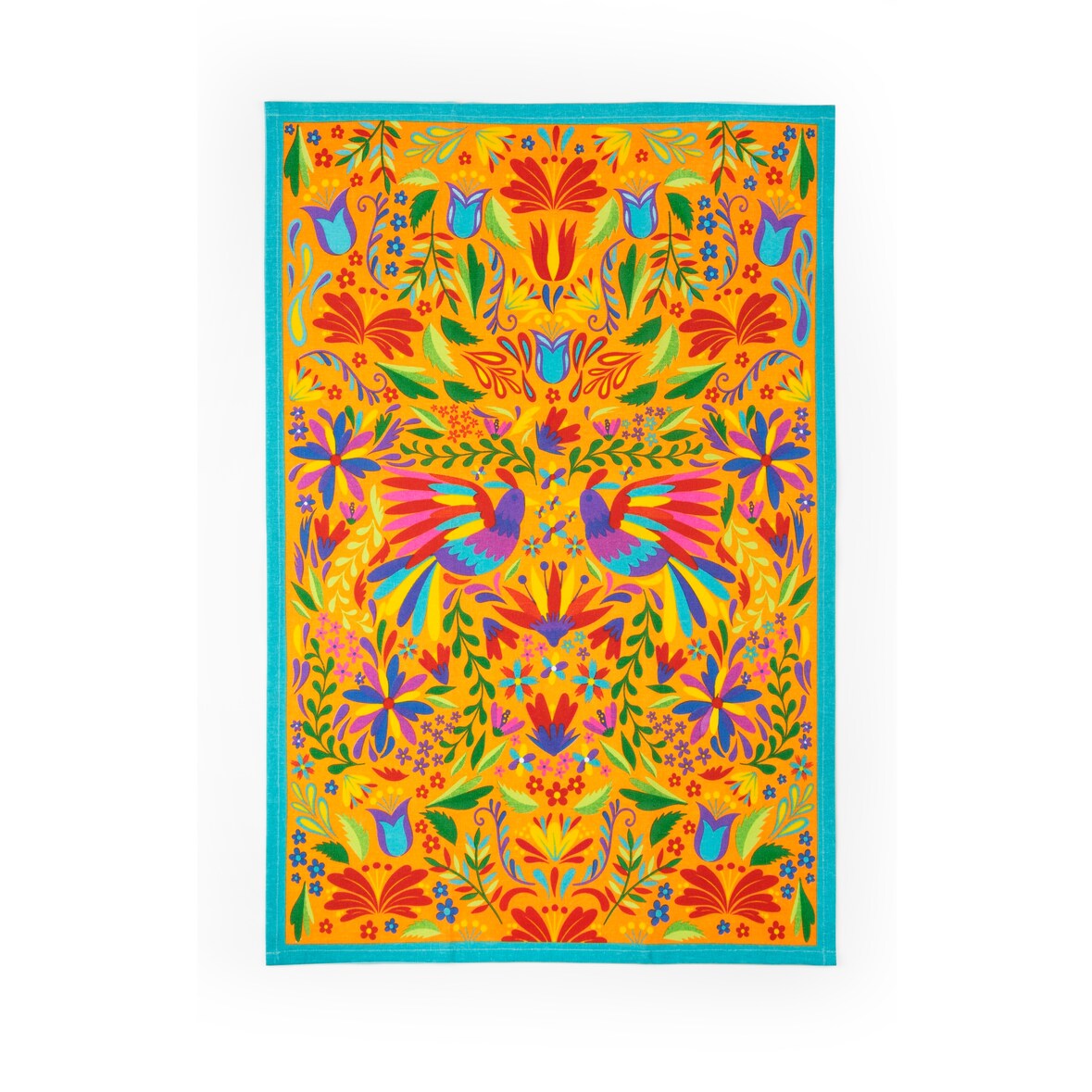 Excelsa Geschirrtuch Mexican Flowers Baumwolle 50X70 Cm Bunt