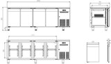 thumbnail of GastroHero Kühltisch ECO 4/0 - GN 1/1