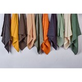 thumbnail of Serviette de table - 6 pièces - Lin et coton vert sapin