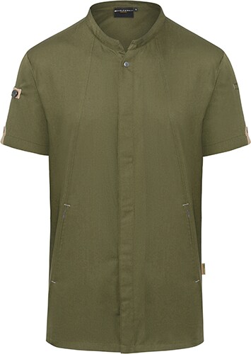 Kurzarm Kochjacke Green-Generation | Karlowsky Fashion GmbH | Moss Green (ca. Pantone 7764C) | 74