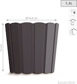 thumbnail of Prosperplast - BOARDEE BASIC 1,4L Topf - 14,4x14,4x13cm in Anthrazit farbe