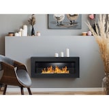 thumbnail of Chimenea de bioetanol Modelo Sunna Negro con cristal protector 90 cm