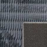 thumbnail of Hochflor Teppich waschbar Unifarben Struktur Schlafzimmer  Anthrazit Rechteckig 80x150 | 100% Polyester | Florhöhe: 23 mm | pflegeleicht