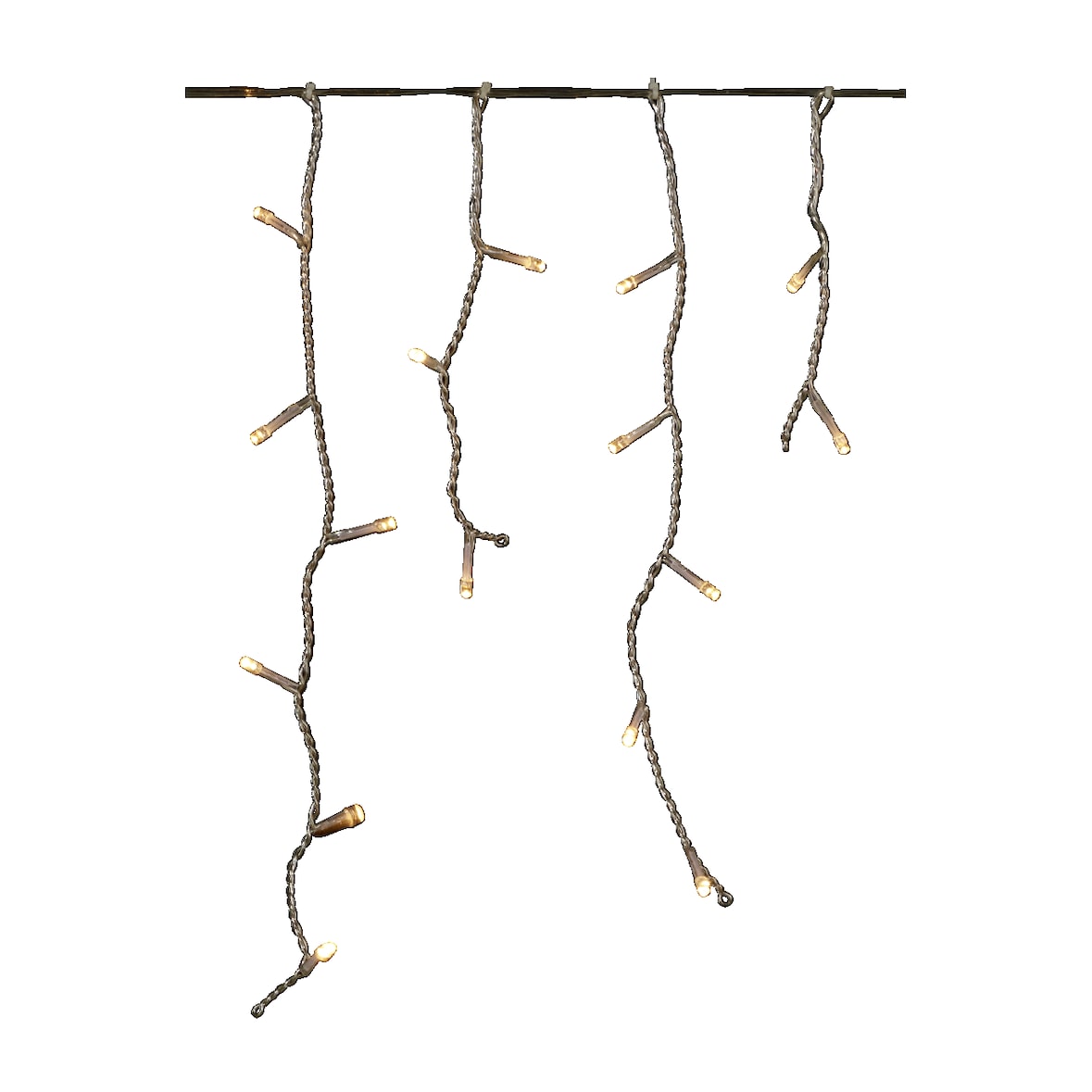 Tarrington House LED-Eiszapfen-Lichterkette, PVC, 3 x 0.43 m, 175 LED, 2.3 W, warmweiß