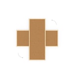 thumbnail of ALLboards Tableau de liège 100×40 cm cadre en bois NATUREL