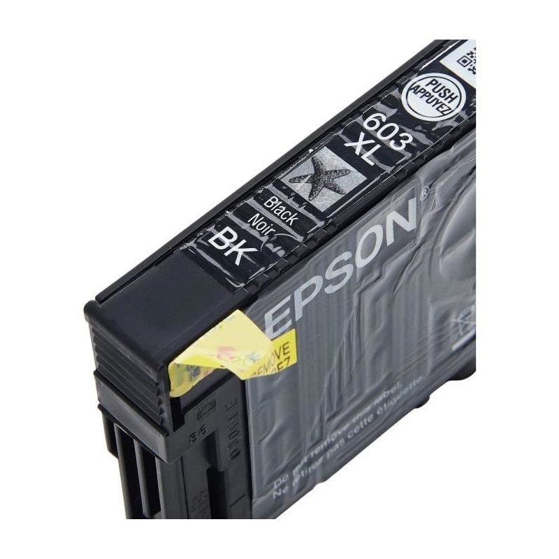 Epson 603XL Cartouche d'encre noire ORIGINALE - C13T03A14010