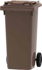 thumbnail of PROREGAL Premium 2-Rad-Mülltonne MGB | 120 Liter, HxBxT 97,4x47,9x55,5cm | HDPE-Kunststoff | Braun