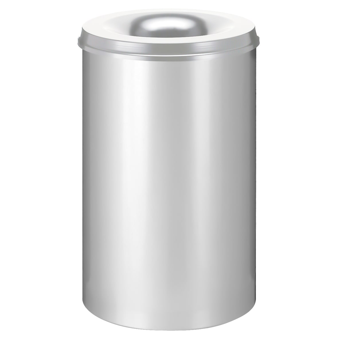 V-part Vlamdovende papierbak 110 ltr - zilver
