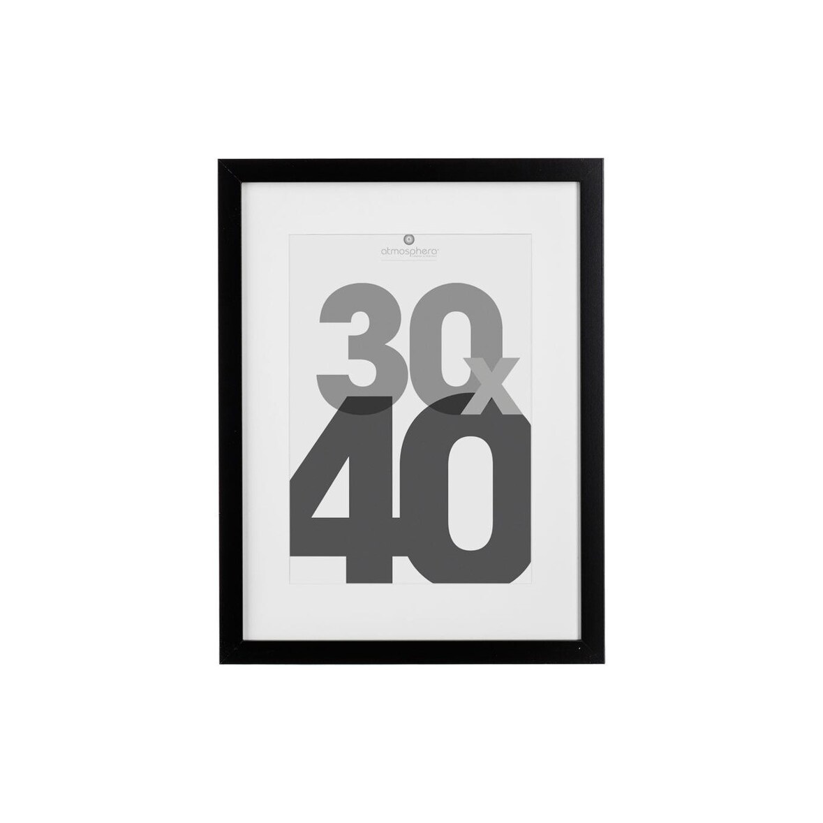 Cadre photo en Bois Noir pour Photo 30 x 40 cm