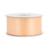 thumbnail of Doppelseitiges Satinband 38mm x 20m Schleifenband Geschenkband Stoffband Apricot