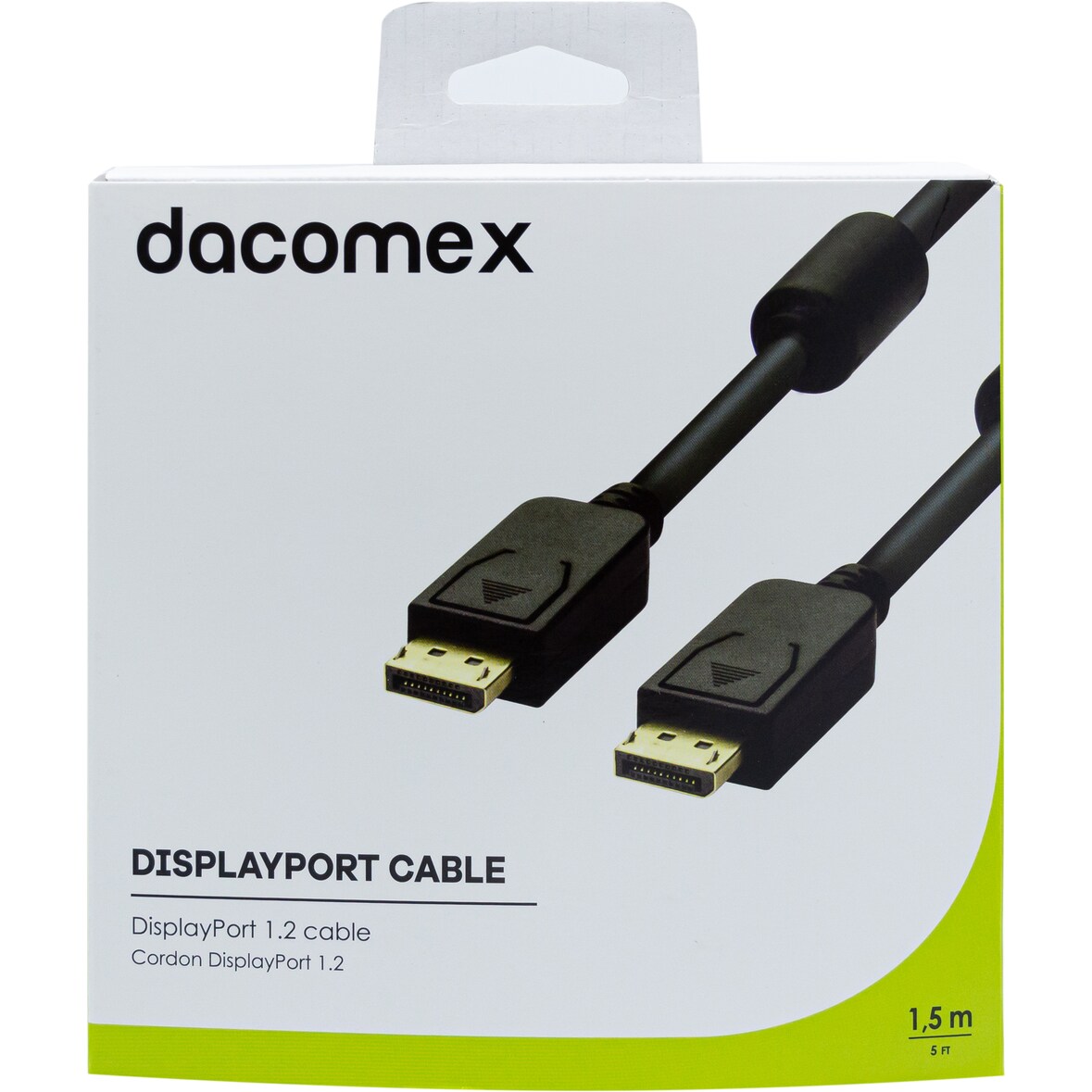 DACOMEX Cordon DisplayPort 1.2 - 1,5 m