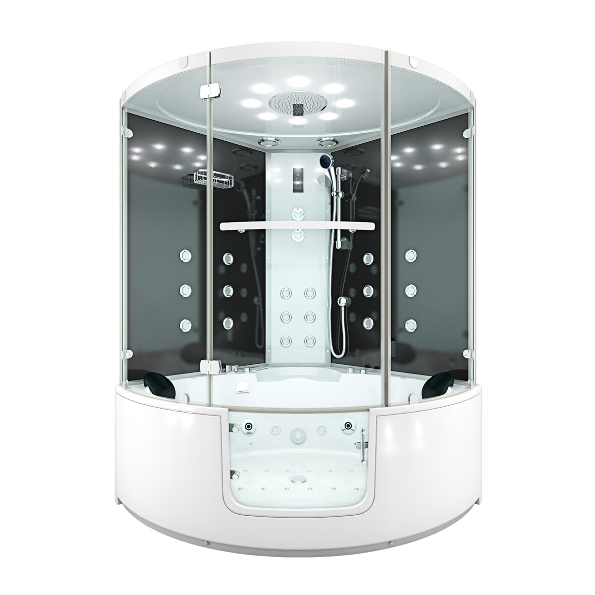 Dampfdusche Whirlpool Dusche Duschkabine K60-SW-EH 140x140cm OHNE Zusatzoptionen