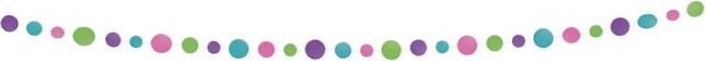 Papiergirlande bunt