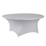 thumbnail of METRO Professional Stretchhusse für Banketttisch Onyx, Polyester / Elasthan, Ø 180 cm, weiß