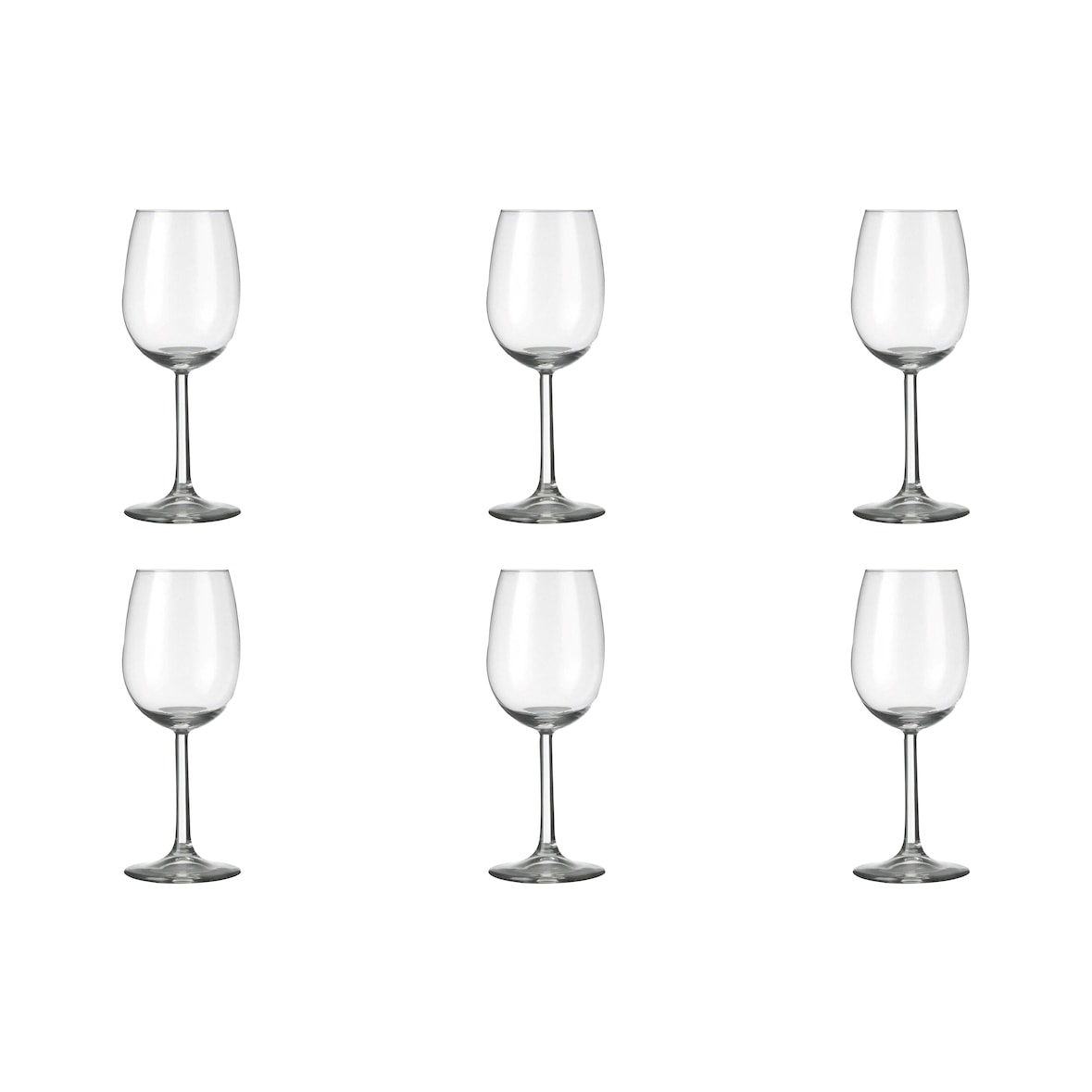 6 x Rotweinglas, Glas, 23cl, Ø 6.8cm, Höhe:16.1cm