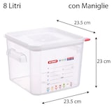 thumbnail of Contenitore Quadrato Lt 8 Cm 22x22x23h In Pp C/coperchio Ermetico Araven