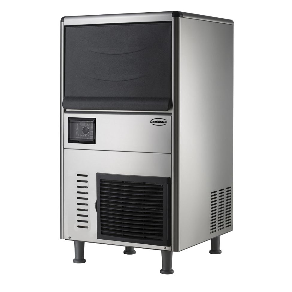 Combisteel crushed ice machine met een capaciteit van 60 kg/24 uur, gemaakt van roestvrij staal.