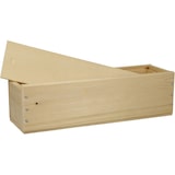 thumbnail of Set van 6 Houten Wijnkisten - Luxe Geschenkverpakkingen voor Wijnflessen - Inclusief Houtwol en Schuifdeksel - Bruin