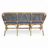 thumbnail of Sofá de terraza de ratán ELYSEE - azul y blanco