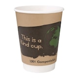 thumbnail of Pak van 500 Fiesta Compostable composteerbare dubbelwandige koffiebekers 35,5cl