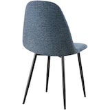 thumbnail of Set di 4 sedie da pranzo Napier blu scuro/Tessuto