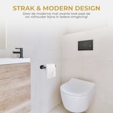 thumbnail of HGMD WC Rolhouder zelfklevend - Zwart - Toiletrolhouder zwart - Toiletrolhouder zonder boren