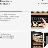 thumbnail of Klarstein Rhone 59 Uno Weinkühlschrank | 59 Flaschen | LED-Steuerung | Push-to-Open | leise Schwarz