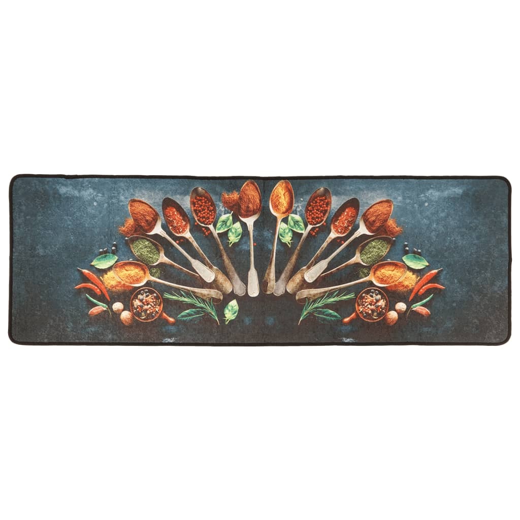 Tappeto Da Cucina Multicolore 60x180 Cm Lavabile Antiscivolo