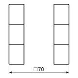 thumbnail of Jung Tastensatz 3fach LC 503 TSA 204 LC503TSA204