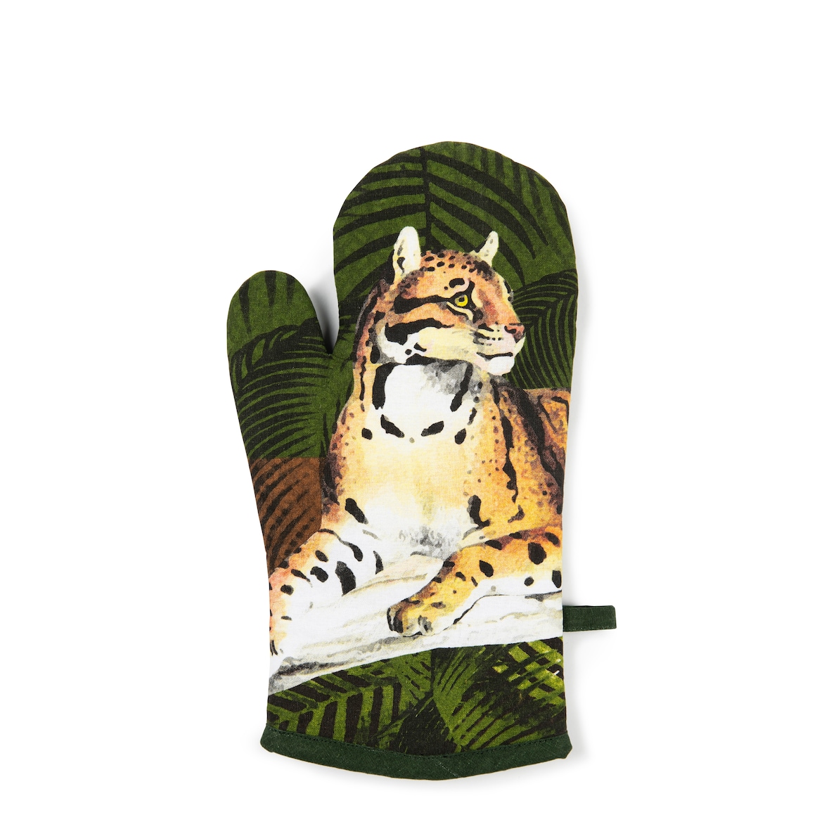 Excelsa Ofenhandschuh Leopard Baumwolle 32X18 Cm Bunt