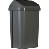thumbnail of PROBBAX - ST-0015-GRY - Papelera con tapa basculante - 15 L de capacidad - 30,6 x 24,8 x 41,8 cm - Gris