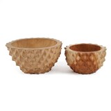 thumbnail of Bazar Bizar Kom van teakhout 15x15x8 cm naturel - Set van 6