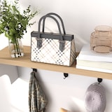 thumbnail of Móvel Cabide de Entrada com Banco Sapateira 2 em 1 Móveis de Entrada com 3 Ganchos 75x30x50 cm e 75x20x22,5 cm Branco