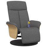 thumbnail of vidaXL Massagesessel mit Fußteil Dunkelgrau Stoff