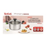 thumbnail of Tefal E3082404 Primary Casserole Inox 20 Cm / 3 L + Couvercle / Compatible Induction