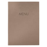 thumbnail of SIGEL SM208 Speisekarten-Mappen 10 Stück inkl. Aufbewahrungsbox, Gummi-Bindung, A4, beige mit Leinenstruktur