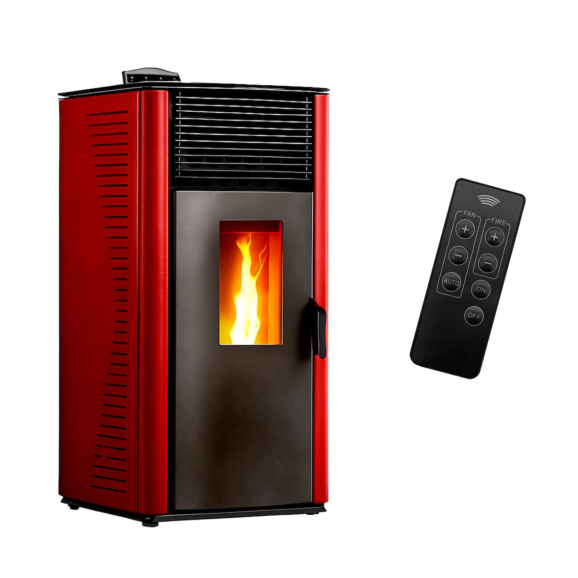 Luft- Pelletofen Anita 15 kW Sannover Bordeaux