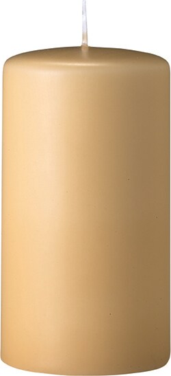 Flachkopf-Stumpenkerzen Beige 300 x Ø 70 mm, 2 Stück