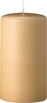 thumbnail of Flachkopf-Stumpenkerzen Beige 300 x Ø 70 mm, 2 Stück