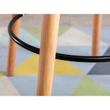 thumbnail of Tavolino alto Mijas rotondo bianco/natura (rotondo)