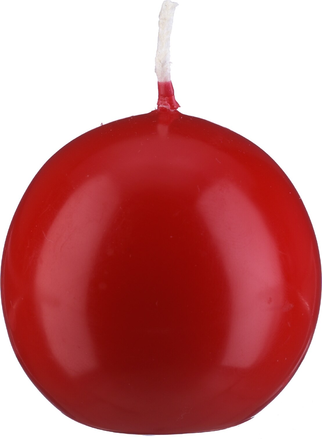 Kugelkerzen Weihnachtsrot Erdbeere Ø 100 mm, 4 Stück
