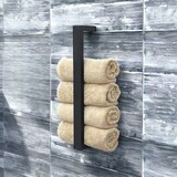 thumbnail of DanDiBo Handtuchhalter Metall Schwarz Wand Handtuchhaken 96499 Schmal Handtuchleiste Hakenleiste Modern Küche Bad Badtuchhalter