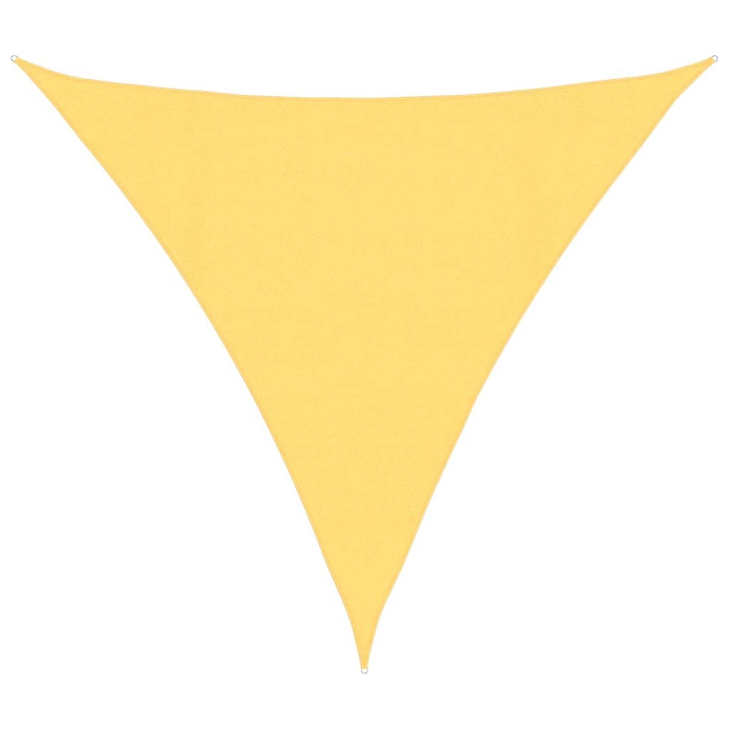 Toldo de vela HDPE beige 160 g/m² 4,5x4,5x4,5 m