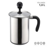 thumbnail of Edelstahl Milchaufschäumer Aufschäumbecher Milchkanne induktionsgeeignet 1000ml