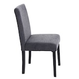 thumbnail of Juego de 4 sillas de comedor Silla de cocina Littau ~ textil, gris antracita, patas oscuras