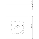 thumbnail of OBO Bettermann Abdeckplatte T8NL P2 7035 7408460