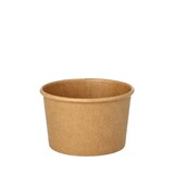 thumbnail of 500 Suppenbecher + Deckel, Pappe rund 230 ml Ø 9,8 cm · 6 cm braun
