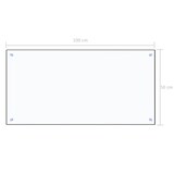 thumbnail of vidaXL Küchenrückwand Transparent 100×50 cm Hartglas