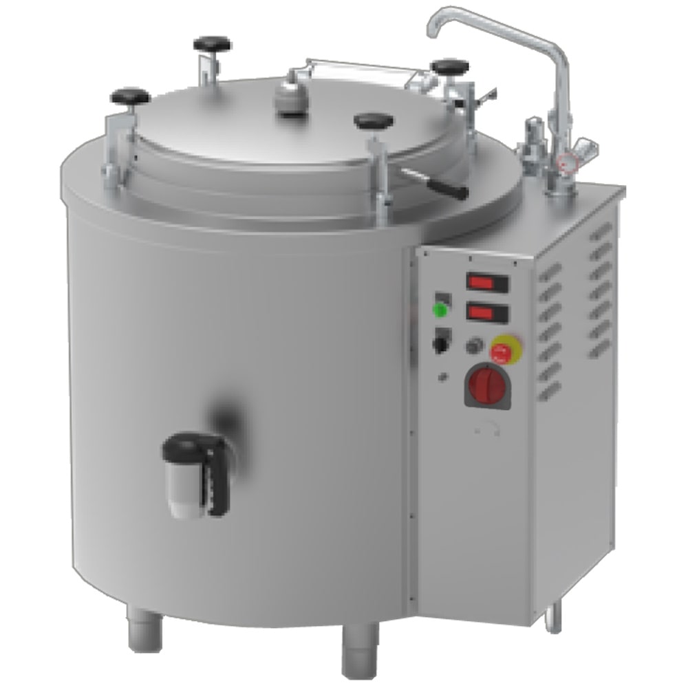EURAST - Zylindrischer kesssel elektrisch 300 liter autoclave wärme und mischer - 1320x1200x950 mm - 36400 W 400/3V - 18EA5300