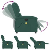 thumbnail of vidaXL Massage-Relaxsessel, dunkelgrüner Samt